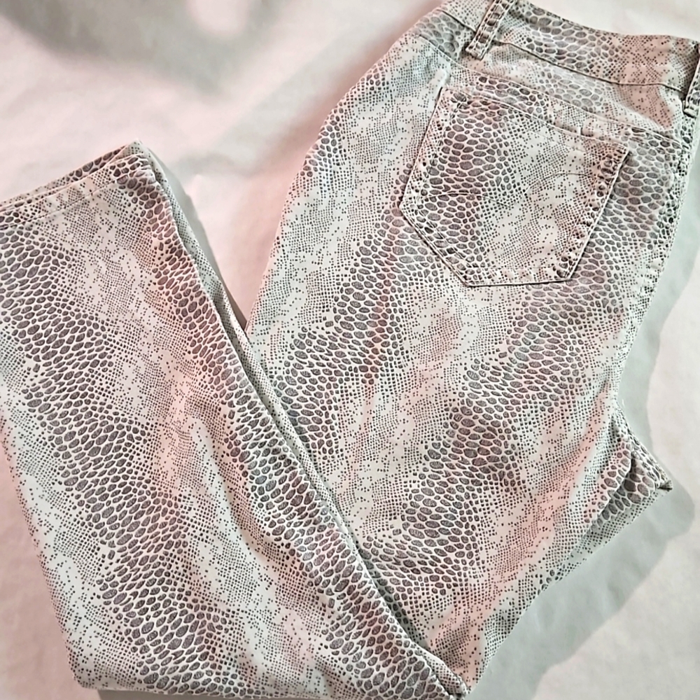 Ashley Stewart Snake Print Jeans